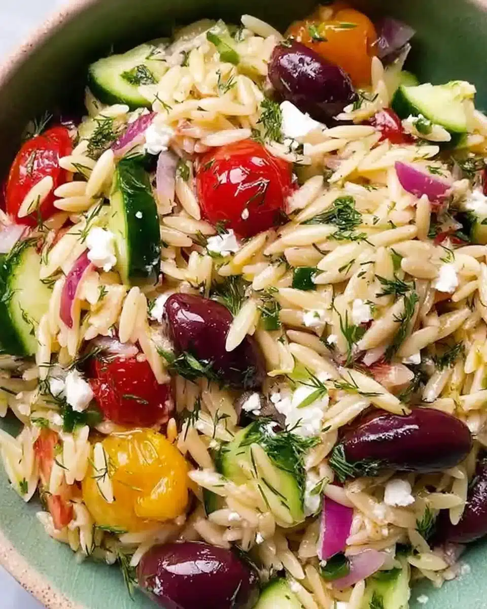 Greek Orzo Pasta Salad: Quick, Healthy & Bursting with Flavor